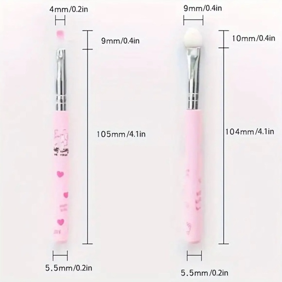 Hello Kitty Cosmetic Make Up Brush Set - Picture 4 of 9